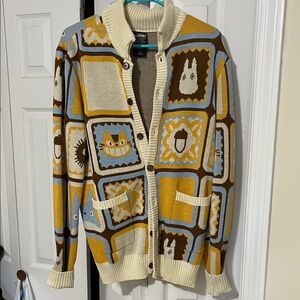 Unique Patterned Cardigan with Playful Designs